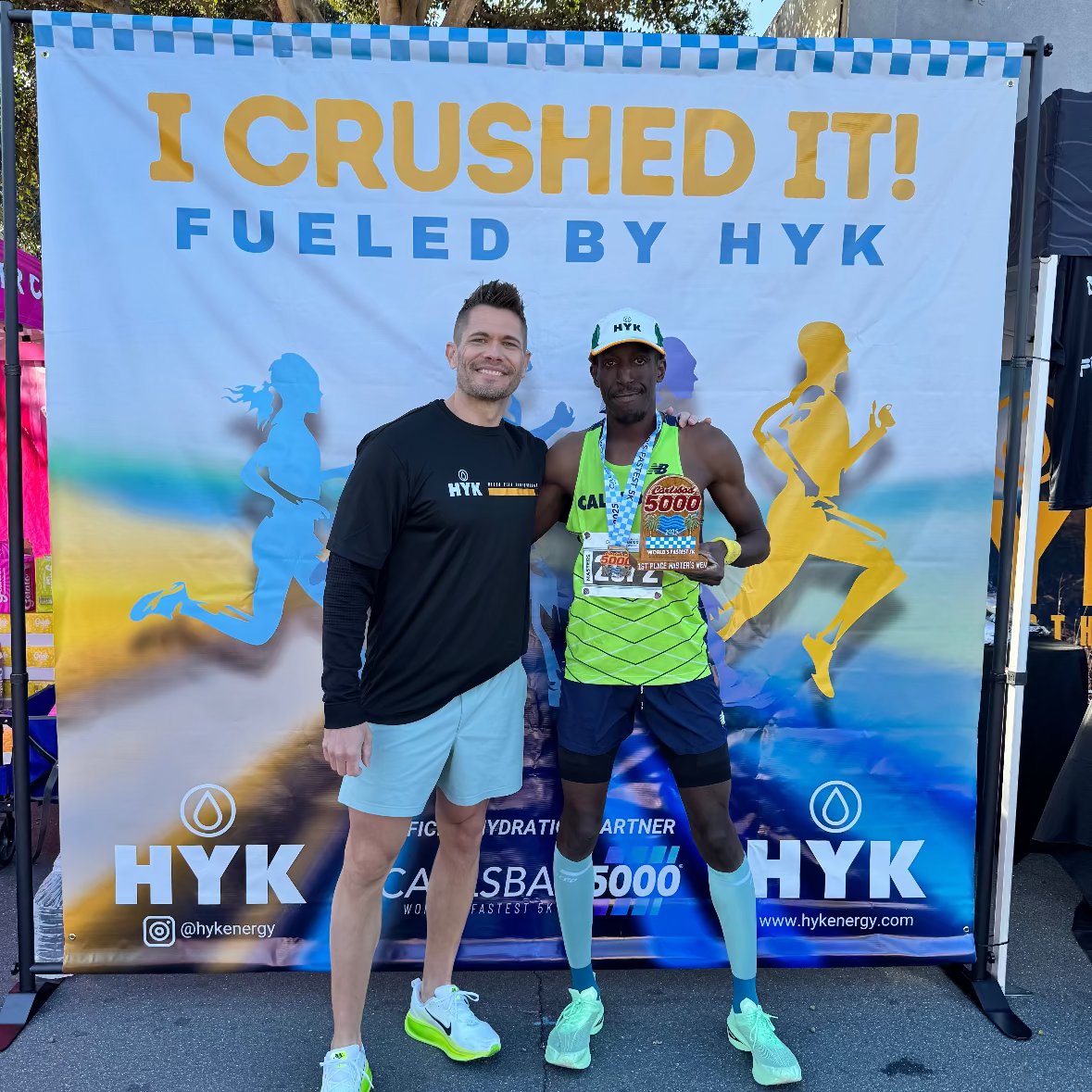Carlsbad 5000 athletes love using HYK to win races